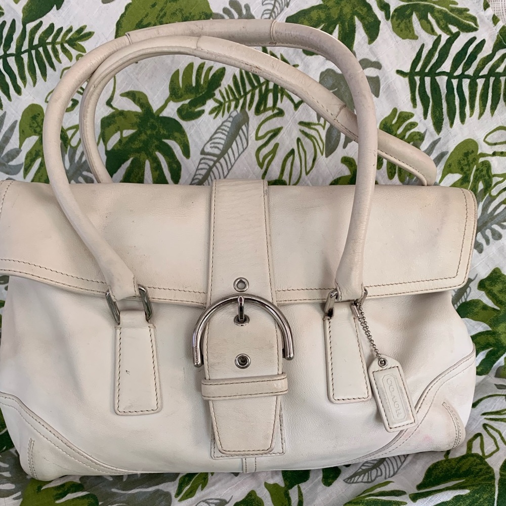 Authentic Vintage Coach Off-White Purse